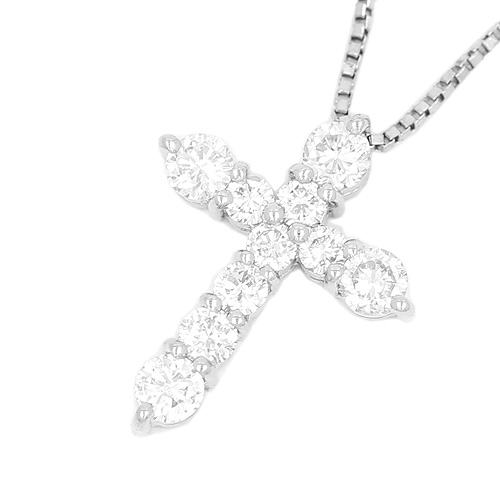 ダイヤモンドネックレス クロス