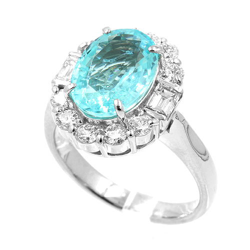 パライバトルマリン ダイヤモンドリング #12