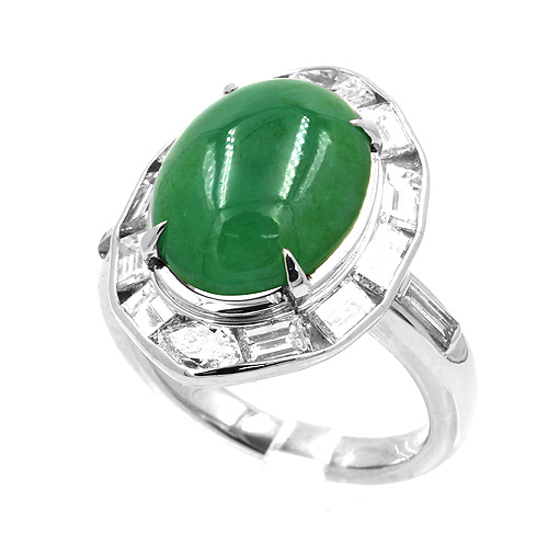 ヒスイ ダイヤモンドリング #10