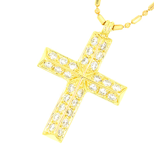 ダイヤモンドネックレス クロス