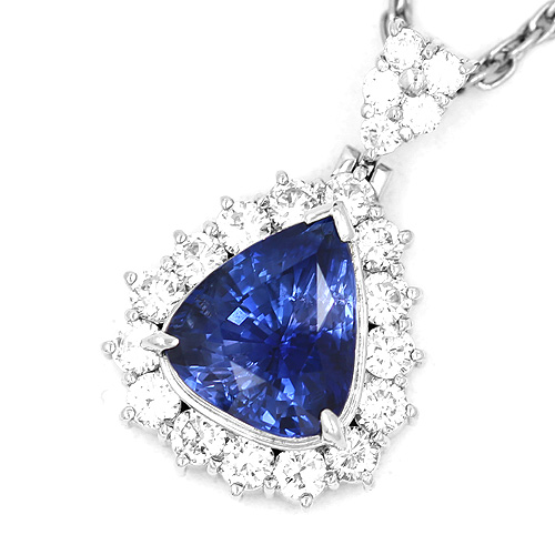 サファイア ダイヤモンドネックレス