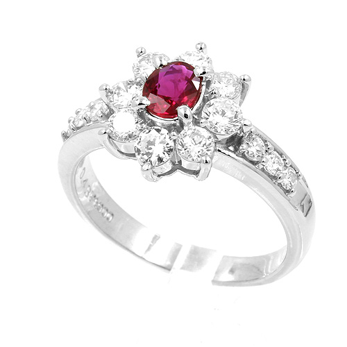 ルビー ダイヤモンドリング #10.5