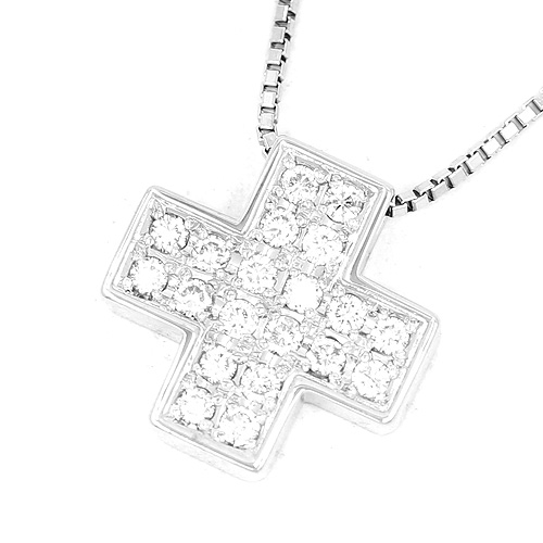 ダイヤモンドネックレス クロス