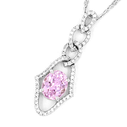 クンツァイトネックレス