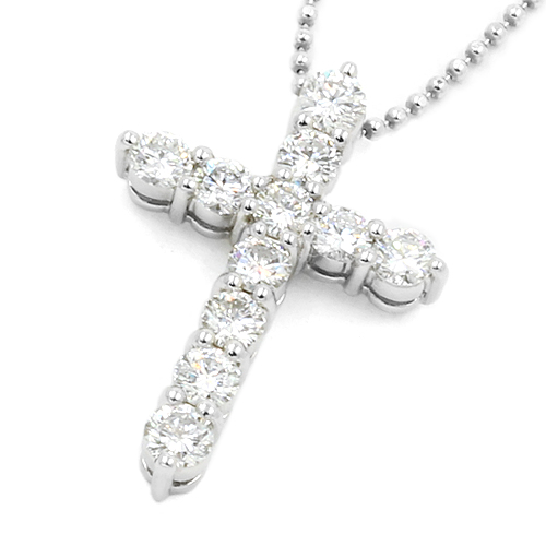 ダイヤモンドネックレス クロス