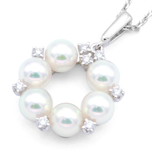 ミキモト パール ダイヤモンドペンダント