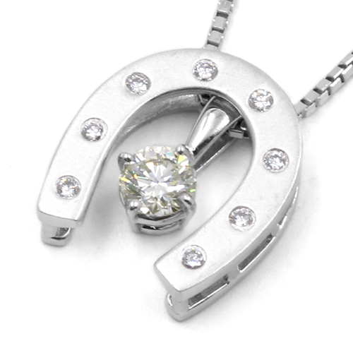 ダイヤモンドネックレス ホースシュー