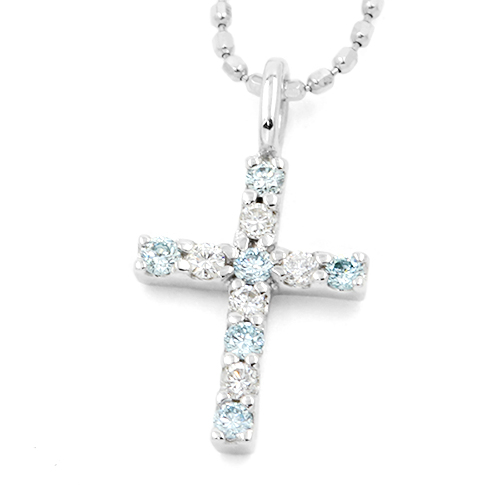 ダイヤモンドネックレス クロス
