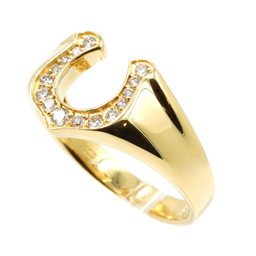 ダイヤモンドメンズリング ホースシュー #20