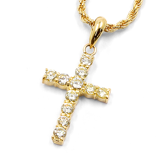 ダイヤモンドネックレス クロス