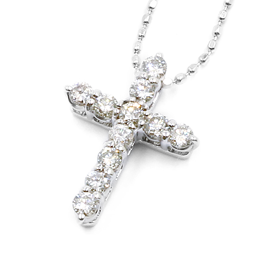 ダイヤモンドネックレス クロス