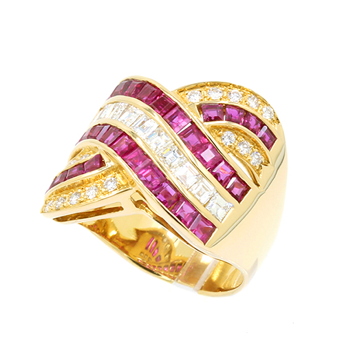 ルビー ダイヤモンドリング #22