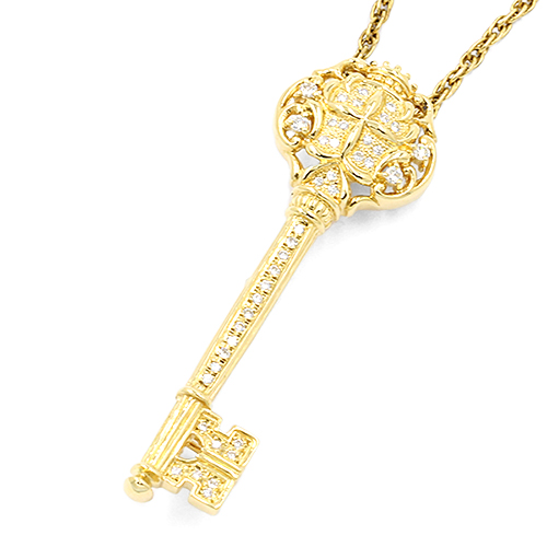 ダイヤモンドネックレス キー