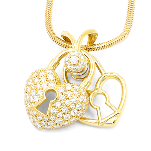 ダイヤモンドネックレス キーホール