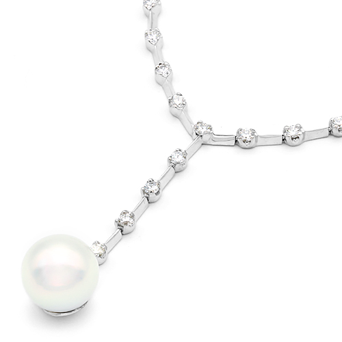 南洋パール オーロラヴィーナス ダイヤモンドネックレス