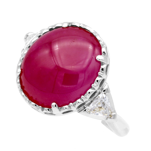 ビルマ産ルビー ダイヤモンドリング #11.5