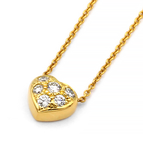 パヴェハートネックレス