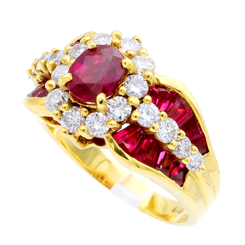 ルビー ダイヤモンドリング #12.5