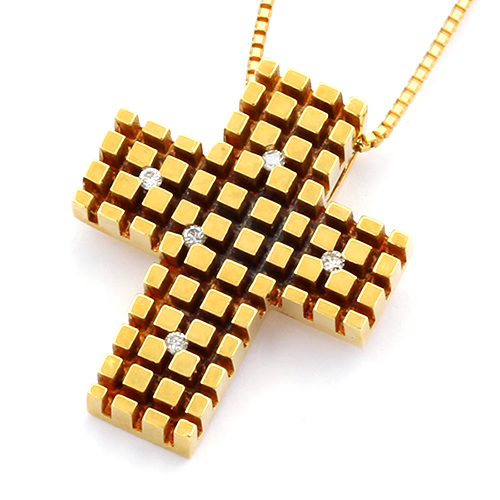 ダイヤモンドネックレス クロス