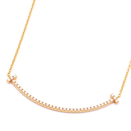 Tスマイル ダイヤモンド スモールペンダント