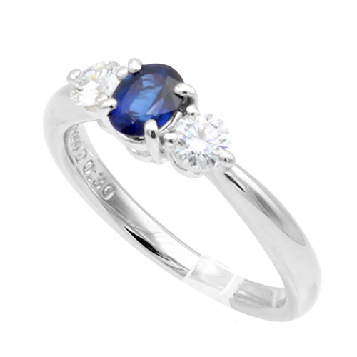 ポーラサファイア ダイヤモンドリング #10