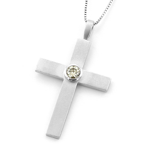 ダイヤモンド クロスネックレス