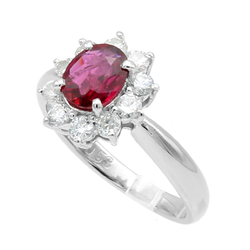 ルビー ダイヤモンドリング #10.5