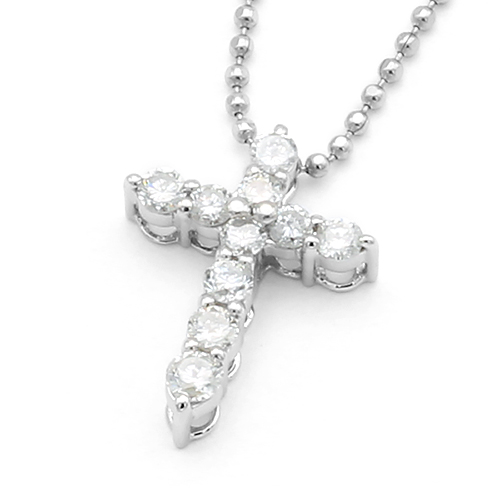 ダイヤモンド クロスネックレス