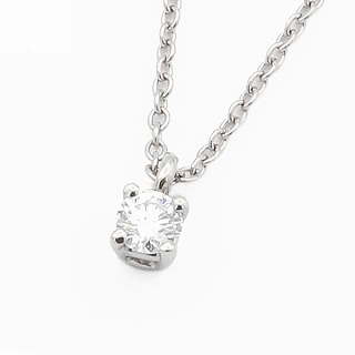 ソリティア 1ポイントダイヤ ネックレス