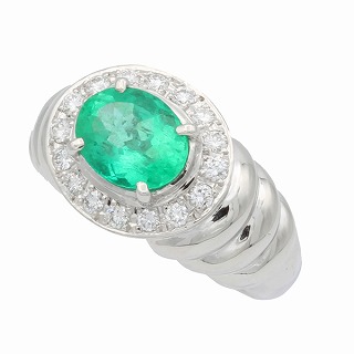 エメラルド ダイヤモンド リング #19.5