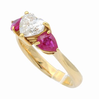 ダイヤモンド ルビー リング #12 ― K18 中古品 | ロレックス、パネライ
