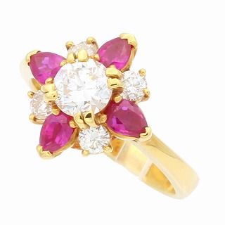 ルビー ダイヤモンド リング #10