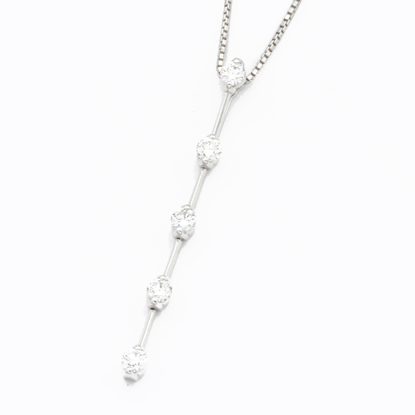 ライン ダイヤモンドネックレス