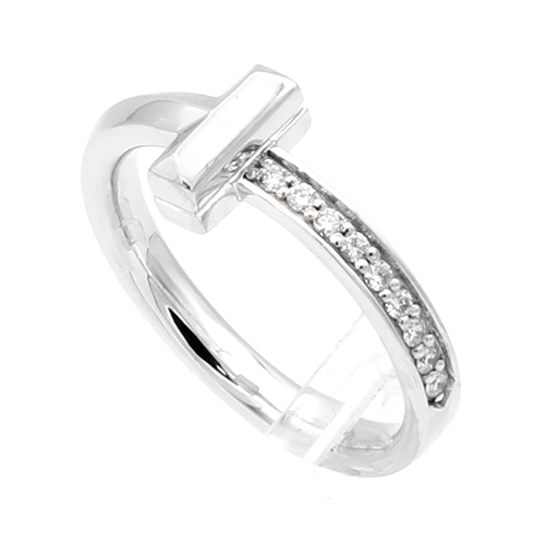 Tワンナローリング ダイヤモンドリング #6.5