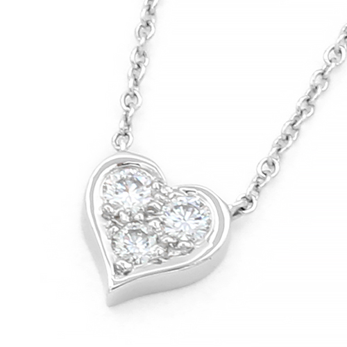 センチメンタルハート ダイヤモンドペンダント