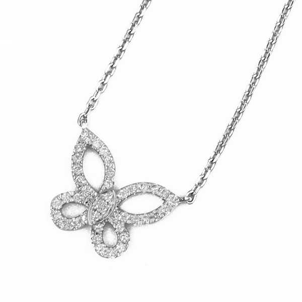 バタフライシルエットダイヤ ネックレス