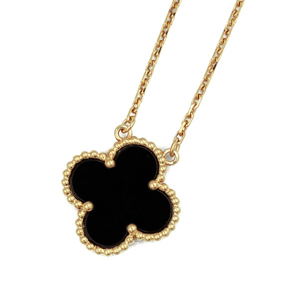 ヴィンテージアルハンブラ オニキス ネックレス