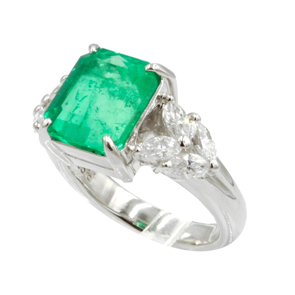 エメラルド ダイヤ リング #8.5