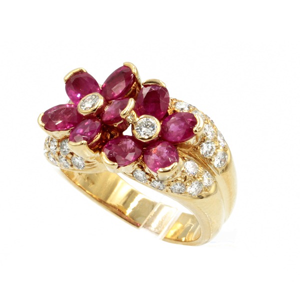 ルビー ダイヤ リング #13