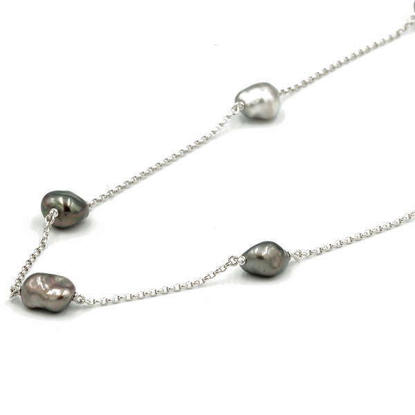 黒蝶バロックパール ネックレス