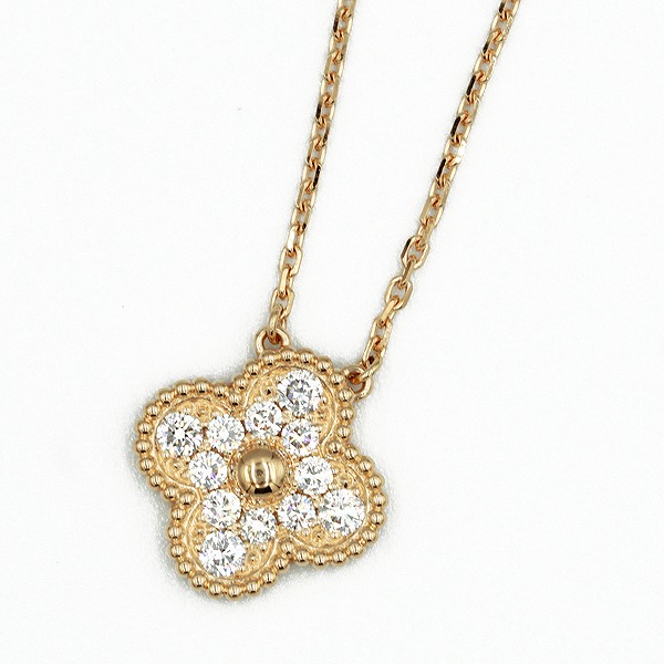 ヴィンテージアルハンブラ ダイヤ ネックレス