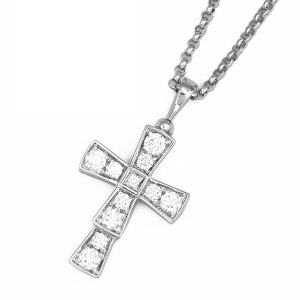 セルペンティ クロスダイヤ ネックレス