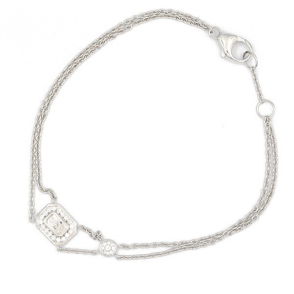 HWロゴ ダイヤ ブレスレット