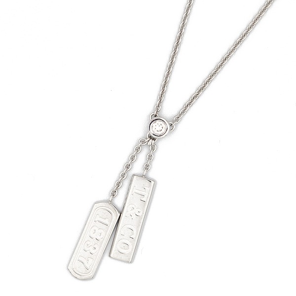 1837ダブルバードロップネックレス