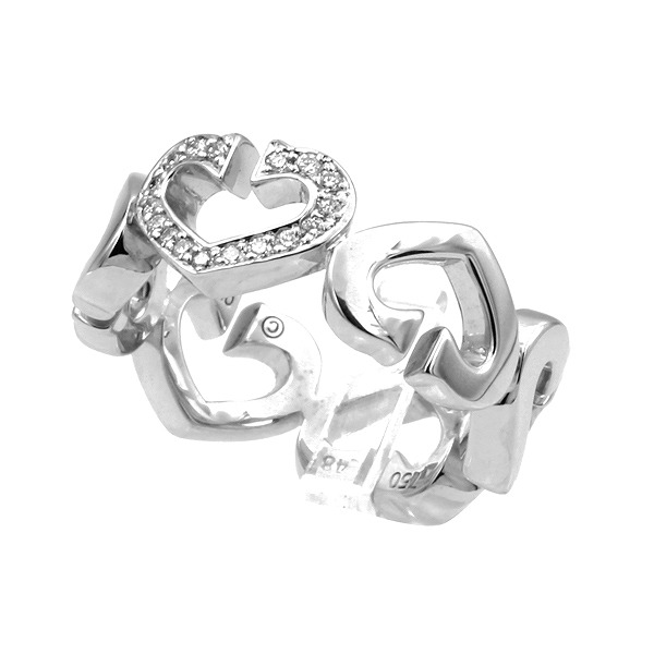 Cハートダイヤリング #48