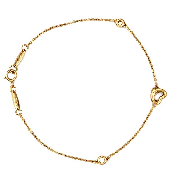 バイザヤードオープンハートダイヤブレスレット