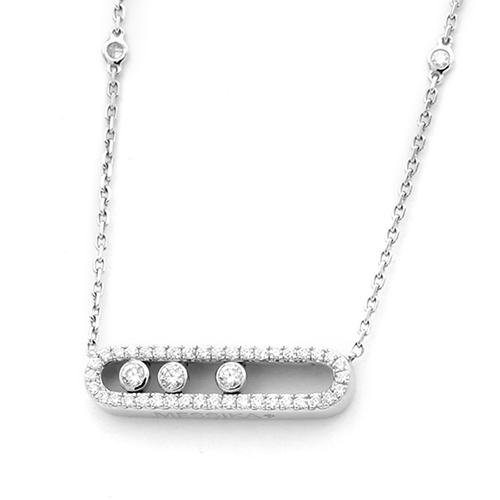 メシカ ベビームーヴ パヴェ ダイヤモンドネックレス