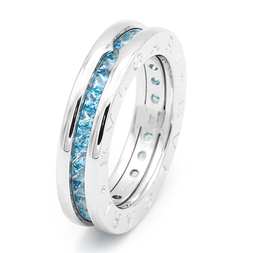 B.ZERO1(ビーゼロワン) リング #10 ブルートパーズ入り