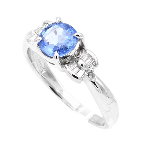 非加熱サファイア ダイヤモンドリング #13