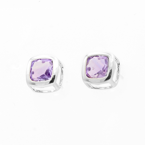 アメジストピアス